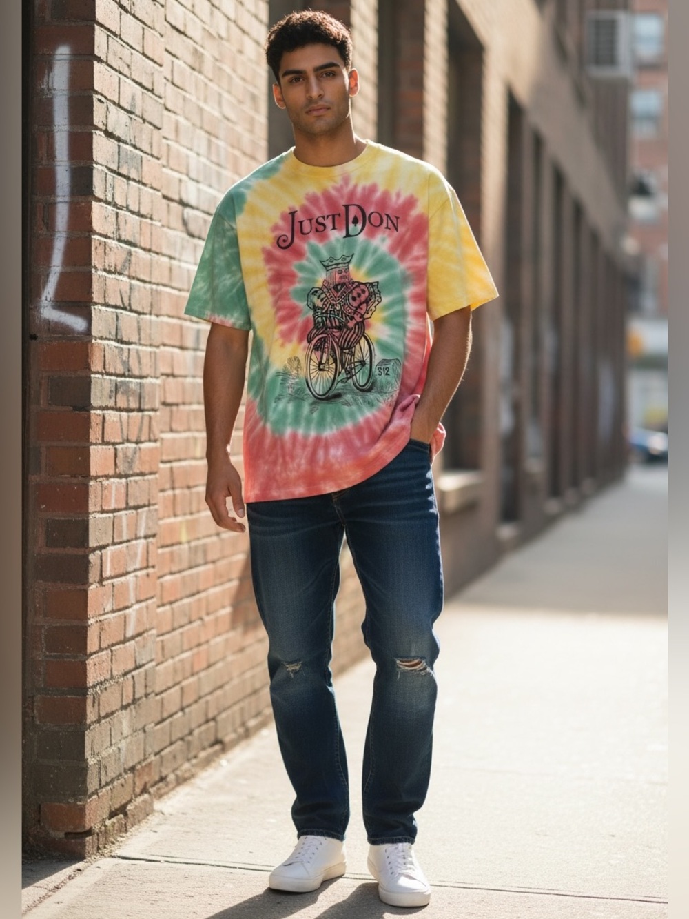Just Don King Dealers Tie Dye Graphic T-Shirt Men’s Small NWT Made in USA